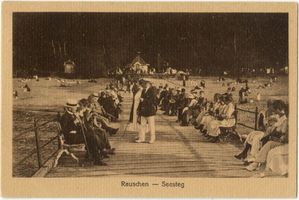 Rauschen Kr. Samland, Kreis Samland Rauschen Kr. Samland, Seesteg VI Rauschen, Strand
