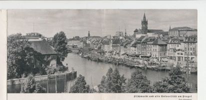 Königsberg (Pr.), Stadtkreis Königsberg Königsberg, Blick  zum Fischmarkt, links die alte Universität XI Königsberg, Universität