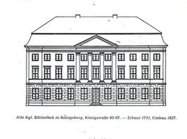 Königsberg (Pr.), Stadtkreis Königsberg Straße der SA 65-67 Königsberg (Pr.), Königstraße, Alte Königliche Bibliothek Кёнигсберг (Пр.), Кёнигсштрассе, старая королевская библиотека