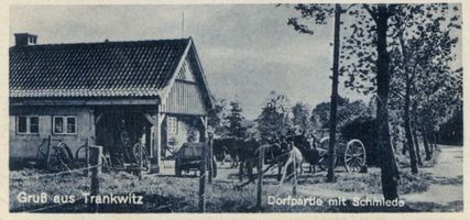 Trankwitz Kr. Samland, Kreis Samland Trankwitz Kr. Samland, Dorfpartie mit Schmiede 