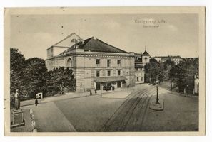 Königsberg (Pr.), Stadtkreis Königsberg Paradeplatz Königsberg (Pr.), Stadttheater XIII Кёнигсберг (Пр.), городской театр, XIII