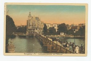 Königsberg (Pr.), Stadtkreis Königsberg Königsberg (Pr.), Schloßteichbrücke und Bellevue Königsberg, Schloßteichbrücke