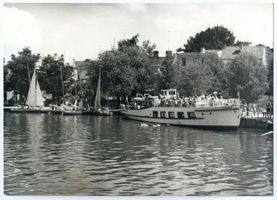 Nikolaiken Kr. Sensburg, Kreis Sensburg Nikolaiken Kr. Sensburg, Teilansicht mit Hafen II Николаикен, р-н Зенсбург, частичный вид с портом, II