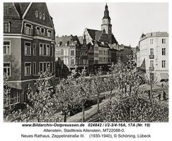 Allenstein, Stadtkreis Allenstein Zeppelinstraße  Allenstein, Zeppelinstraße