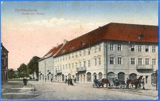Eydtkau, Kreis Ebenrode Eydtkuhnen, Partie am Markt Эйдткунен, место у рыночной площади