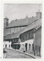 Heilsberg Kr. Heilsberg, Stadt, Kreis Heilsberg Heilsberg Kr. Heilsberg, Klosterstraße mit Blick zum Schloß IV Heilsberg, Schloß