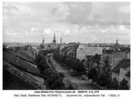 Tilsit, Stadt, Stadtkreis Tilsit Deutsche Straße