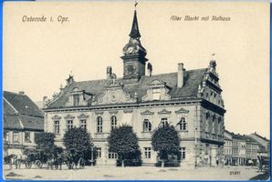 Osterode (Ostpr.), Kreis Osterode Osterode (Ostpr.), Alter Markt, Altes Rathaus IV Osterode, Stadtmotive