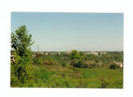 Tilsit, Stadt, Stadtkreis Tilsit Senteiner Straße Tilsit, Blick vom Drangowski-Berg auf die Stadt 