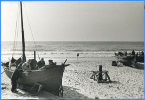 Pillkoppen, Kreis Samland Pillkoppen, Fischerboote am Strand III 