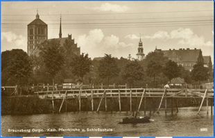 Braunsberg Kr. Braunsberg, Kreis Braunsberg Braunsberg, Ostpr., Kath. Pfarrkirche und Schloßschule V Braunsberg, Katholische Pfarrkirche (Katharinenkirche)
