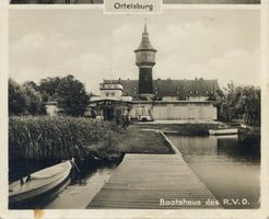 Ortelsburg, Stadt, Kreis Ortelsburg Ortelsburg, Bootshaus des R. V. O. Ortelsburg, Haussee