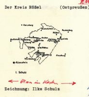  Kreis Rößel, Übersichtskarte, Zeichnung округ Рёссель, обзорная карта, рисунок