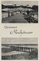 Neuhäuser, Kreis Samland Neuhäuser, Strandhalle und Seesteg II Нойхойзер, пляжный павильон и морской пирс, II