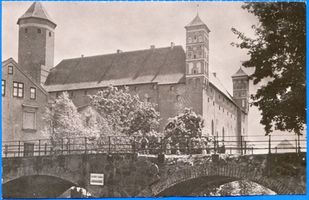 Heilsberg Kr. Heilsberg, Stadt, Kreis Heilsberg Heilsberg Kr. Heilsberg, Schloß mit Allebrücke II Heilsberg, Schloß