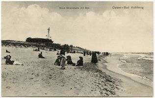 Kahlberg-Liep, Ort, Kreis Elbing Kahlberg-Liep, Neue Strandhalle mit See 