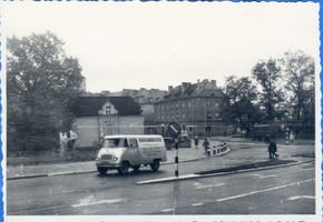 Allenstein, Stadtkreis Allenstein Allenstein, Blick von der Liebstädterstraße Ecke Richtung Johannisbrücke Алленштайн, вид с угла Либштадтской улицы в сторону моста Св. Иоанна