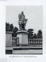 Königsberg (Pr.), Stadtkreis Königsberg Königsberg (Pr.), Herzog-Albrecht-Denkmal, Lithographie Königsberg, Herzog Albrecht Denkmal