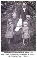 Erlen, Ort und Försterei, Kreis Elchniederung 