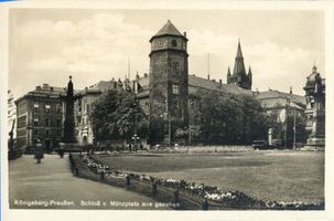 Königsberg (Pr.), Stadtkreis Königsberg Münzplatz Königsberg (Pr.), Münzplatz mit Schloß von der nord-ost Seite IV Königsberg, Schloß