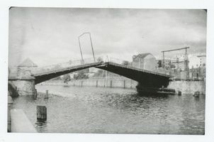 Königsberg (Pr.), Stadtkreis Königsberg Königsberg, Brücke nach der Zerstörung (Honigbrücke) ???? 