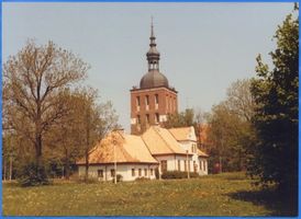 Frauenburg, Kreis Braunsberg Frauenburg, Glockenturm, davor Domherrenunterkunft Frauenburg, Dom
