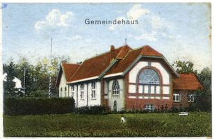 Löwenhagen, Ort, Kreis Samland Löwenhagen, Gemeindehaus 
