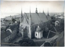 Frauenburg, Kreis Braunsberg Frauenburg, Blick auf den Dom, die Stadt und das Haff IV Frauenburg, Dom