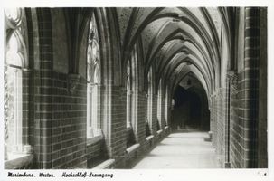 Marienburg, Westpr., Kreis Marienburg Marienburg i. Westpr., Hochschloß, Kreuzgang III Мариенбург в Западной Пруссии, Высокий замок, крестовая галерея, III