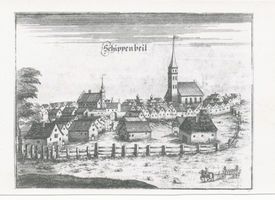 Schippenbeil, Kreis Bartenstein Schippenbeil, Alte Ortsansicht I Шиппенбайль, старый вид города, I