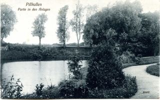 Schloßberg, Kreisstadt, Kreis Schloßberg Pillkallen, Kreisstadt, Partie an den Anlagen 