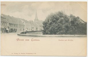 Labiau, Kreis Labiau Labiau, Partie mit Kirche 