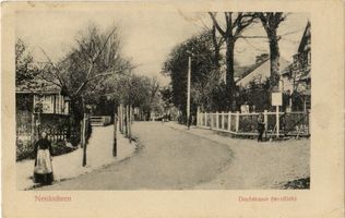Neukuhren, Kreis Samland Neukuhren, Dorfstraße Нойкурен, деревенская улица