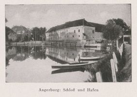 Angerburg Kr. Angerburg, Stadt, Kreis Angerburg Angerburg, Hafen mit Schloss XII Angerburg, Schloß