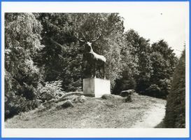 Jagdhaus Rominten, Kreis Goldap Jagdhaus Rominten, Hirschstandbild II 