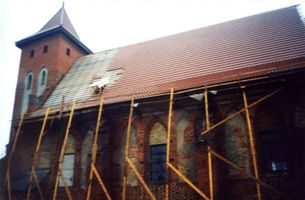 Arnau Kr. Samland, Kreis Samland  Arnau, Aufbau Kirche
