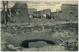 Schweizersfelde, Kreis Gumbinnen Tublauken, Zerstörungen Erster Weltkrieg
