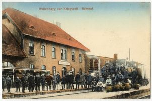 Willenberg Kr. Ortelsburg, Stadt, Kreis Ortelsburg Willenberg Kr. Ortelsburg, Bahnhof II Вилленберг, уезд Ортельсбург, вокзал, II