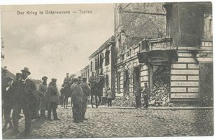 Tapiau, Kreis Wehlau Tapiau, Zerstörung im 1.Weltkrieg I Erster Weltkrieg