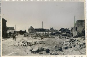 Goldap, Kreis Goldap  32-39 Goldap, Blick durch die Mühlenstraße zum Markt Goldap, nach 1945