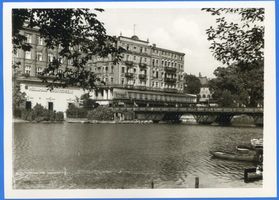 Königsberg (Pr.), Stadtkreis Königsberg Königsberg (Pr.), Schloßteich und Schloßteichbrücke Кёнигсберг (Пр.), Замковый пруд и мост через Замковый пруд