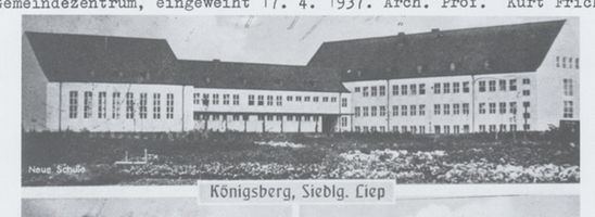 Königsberg (Pr.), Stadtkreis Königsberg Liep, Königsberg Stadtkreis, Neue Schule Лип, городской округ Кёнигсберг, новая школа