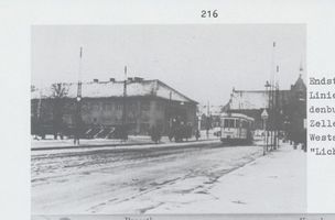 Königsberg (Pr.), Stadtkreis Königsberg Brandenburger Straße Königsberg,Ponarth, Brandenburger Straße, Enstation der Straßenbahnlinie 15, Lichtbildbühne Königsberg, Stadtteil Ponarth
