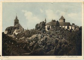 Rößel, Stadt, Kreis Rößel Rößel, Schloss und Katholische Kirche II 