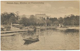 Osterode (Ostpr.), Kreis Osterode Osterode (Ostpr.), Kreishaus mit Drewenzmündung I 