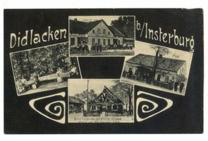 Dittlacken, Kreis Insterburg Didlacken, 4 Aufnahmen 