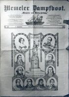 Memel, Stadt, Stadtkreis Memel Memel, Memeler Dampfpost, Zeitungsseite 