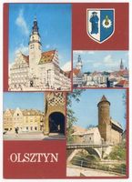 Allenstein, Stadtkreis Allenstein Allenstein, Ortsansichten, Rathaus, Markt, Schloß u.a. Allenstein, Schloß