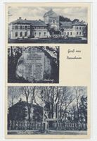 Parnehnen, Kreis Wehlau Parnehnen, Gutshaus, Denkmal, Landjahrlager 