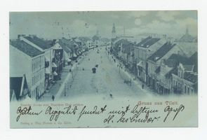 Tilsit, Stadt, Stadtkreis Tilsit Deutsche Straße Tilsit, Deutsche Straße vom Deutschen Tor, Richtung Osten V Tilsit, Deutsche Str. vom Deutschen Tor bis zur Langgasse